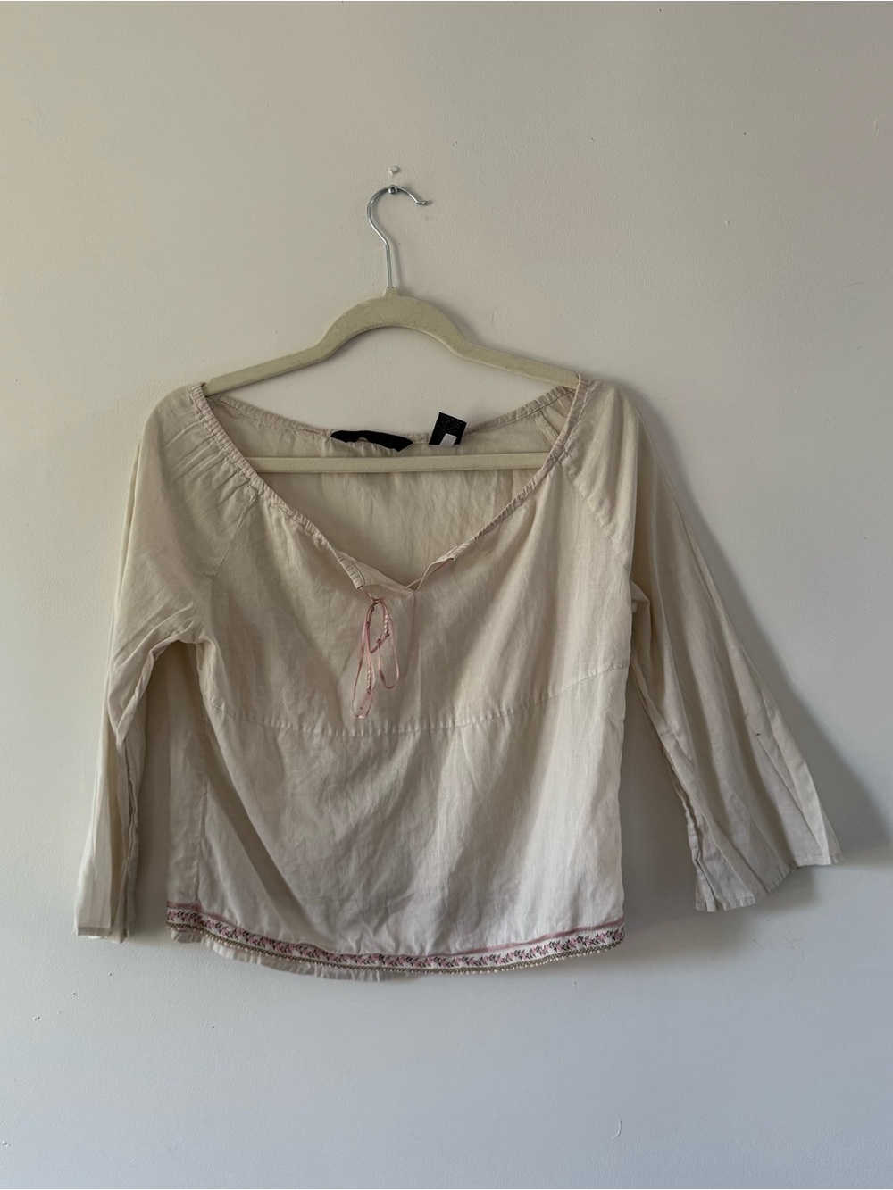 Vintage Y2K Romantic Cottagecore Peasant Blouse | Coquette Fairy Top Balletcore